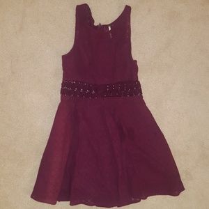 Free People Maroon Dress